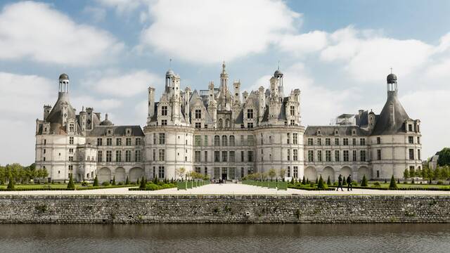 Château de Chambord en paysage panoramique