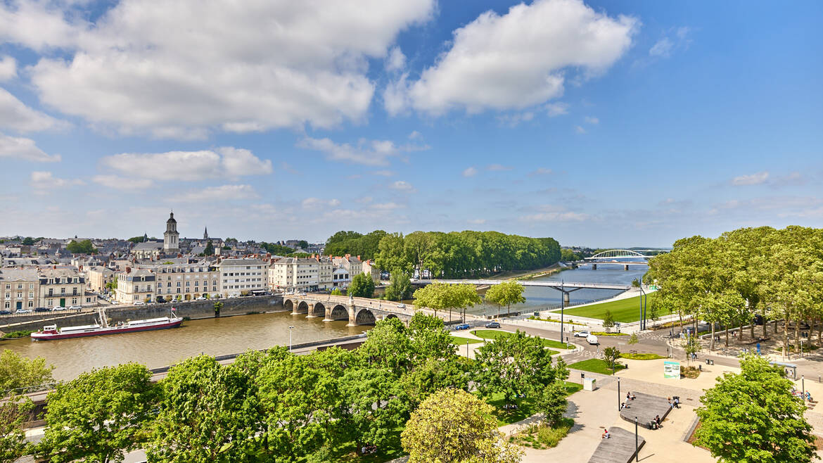 View of Angers from les Salons Donadieu